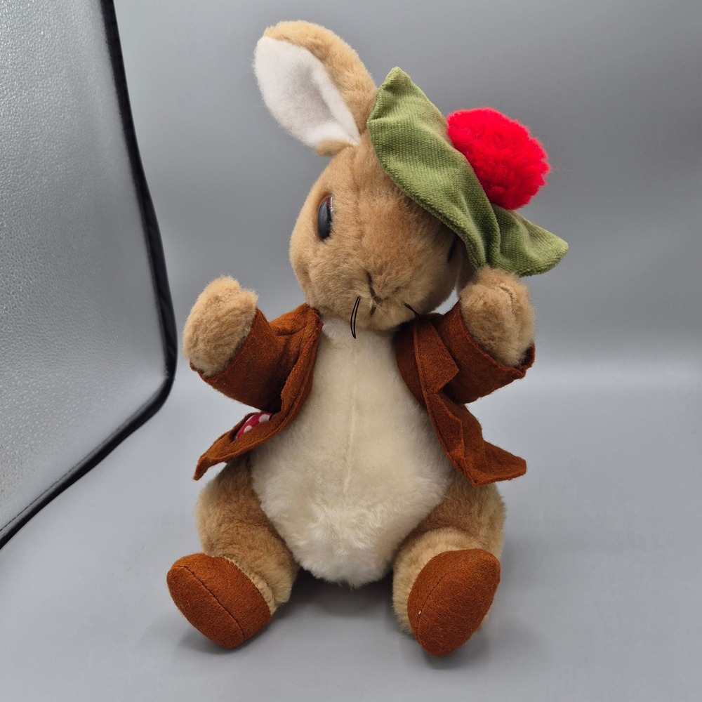 Eden Toys Vintage Benjamin Bunny Plush Beatrix Potter Peter Rabbit 10 Inch Brown